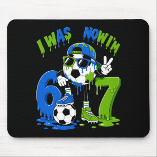 7. Geburtstag Junge Fußball Eis Drip 7 Jahre alt Mousepad