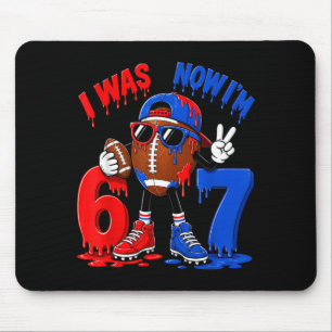 7. Geburtstag Junge Fußball Eis Drip 7 Jahre Mousepad