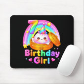 7. Geburtstag Mädchen Dumpling Kawaii Pastell Anim Mousepad (Mit Mouse)