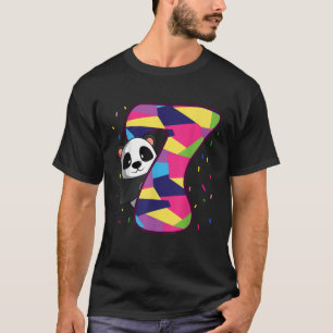 7 Geburtstag Panda Thema 7. Geburtstag Party Feier T-Shirt