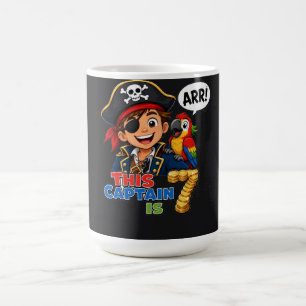 7. Geburtstag Piratenkapitän Jungenparty Schatz Kaffeetasse