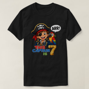7. Geburtstag Piratenkapitän Jungenparty Schatz T-Shirt