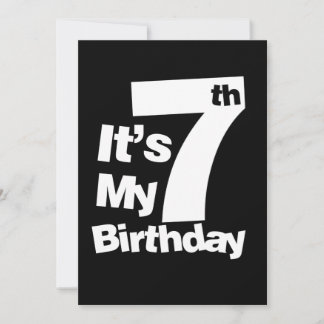 7. Geburtstag sein 7 Geburtstagsgeschenk Einladung