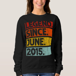 7. Geburtstag seit Juni 2015 7 Jahre alt Sweatshirt