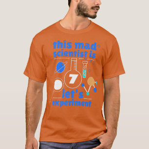 7. Geburtstag Sieben Tage Wissenschaft Mad Scienti T-Shirt