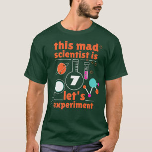 7. Geburtstag Sieben Tage Wissenschaft Mad Scienti T-Shirt