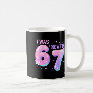 7. Geburtstag war 6 7 67 groovy 7. Geburtstag Kaffeetasse