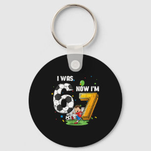 7. Geburtstag war 6 7 Fußball 67 Meme Jungen Kinde Schlüsselanhänger