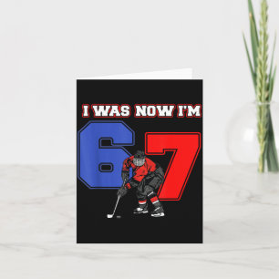7. Geburtstag war 6 7 Jahre alter Hockeysport lieb Karte
