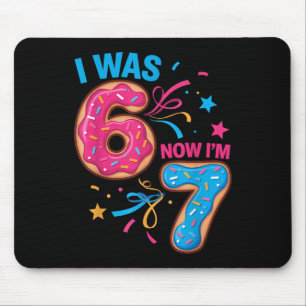 7. Geburtstag war 6, jetzt bin ich 7 67 Kinder Män Mousepad