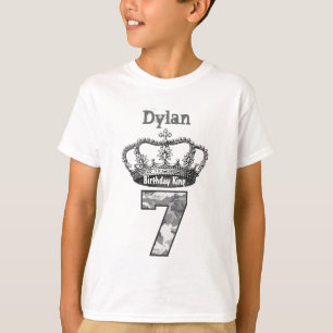 7. Geburtstags-König Crown und Tarnung V01C T-Shirt