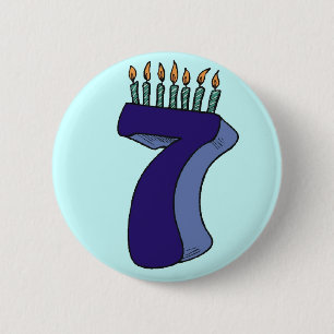 7. Geburtstags-Party-Knopf Button