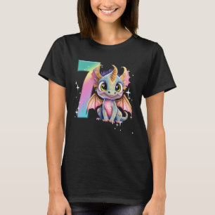 7. Geburtstags-Shirt Girl Dragon Birthday Outfit R T-Shirt