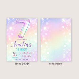 7. Geburtstagsfeier Einladung Mädchen 7. Geburtsta