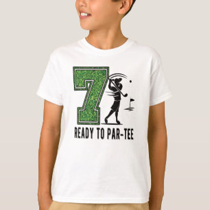 7. Geburtstagsgeschenk Golf Player 7 Jahre alter J T-Shirt