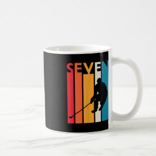 7. Geburtstagsgeschenk Seven Vintag Hockey Geburts Kaffeetasse