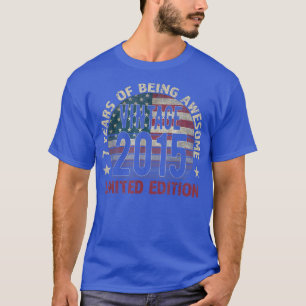 7. Geburtstagskinder Vintag 2015 7 Jahre alt - T-Shirt