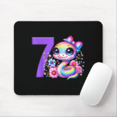 7. Geburtstagsmädchen-Schlangenparty-Regenbogen-Co Mousepad (Mit Mouse)