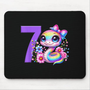 7. Geburtstagsmädchen-Schlangenparty-Regenbogen-Co Mousepad
