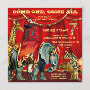 7. Geburtstagsparty Einladung