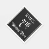 7. Geburtstagsparty — Extravagantes Script + Indiv Serviette (Ecke)