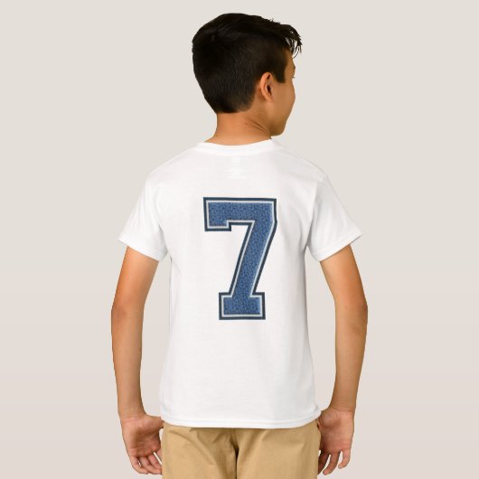 7. Geburtstagsparty T-Shirt (Schwarz voll)