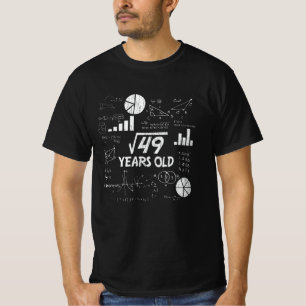 7. Geburtstagsquadrat Wurzel von 49 - 7 Jahren alt T-Shirt