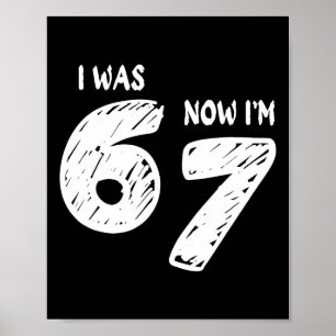 7. Geburtstagsshirt War 6 jetzt bin ich 7 67 Lusti Poster