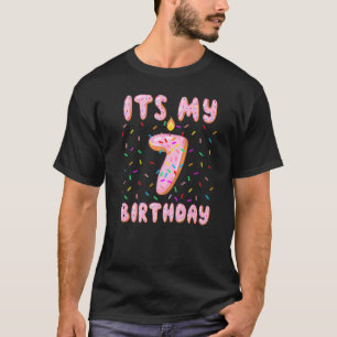 7 Geburtstagssüße Donut sein 7. Geburtstag 7 Jahre T-Shirt