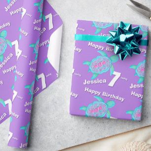 7. Geburtstagsverpackung des Geschenkpapier