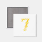 7 Gelbe Breite Magnet (Vorderseite/Rückseite)