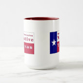 7. Generationgebürtige Texan-Flagge Tasse (Zentrum)