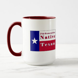 7. Generationgebürtige Texan-Flagge Tasse