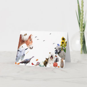 #7 Genießen Sie die Fülle der Erde:Glückliches Ern Feiertagskarte