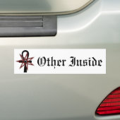 7 gezeigter Stern mit Ankh Autoaufkleber (Auf Auto)