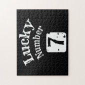 7 - Glückszahl 7 Glück Puzzle (Vertikal)