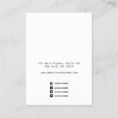 7 Gold Chakra Spirituelle Earring Juwelier Display Visitenkarte (Rückseite)