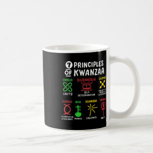 7 Grundsätze der schwarzen Amerikaner aus Kwanzaa Kaffeetasse
