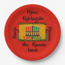 7 Grundsätze von Kwanzaa Candles 9"