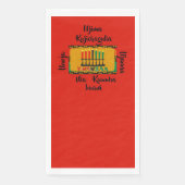 7 Grundsätze von Kwanzaa Candles Serviette (Vorderseite)