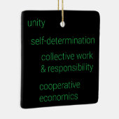 7 Grundsätze von Kwanzaa Keramikornament (Rechts)