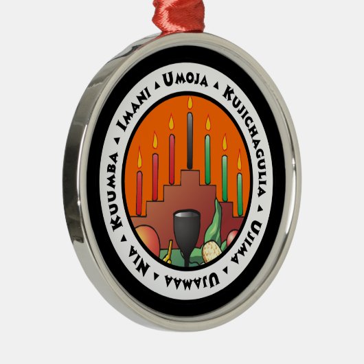 7 Grundsätze von Kwanzaa Ornament Aus Metall (Rechts)