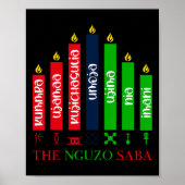 7 Grundsätze von Kwanzaa Poster (Vorne)