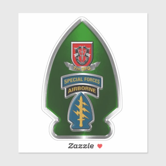 7. Gruppe der Spezialeinheiten Im Flugzeug Aufkleber (Blatt)