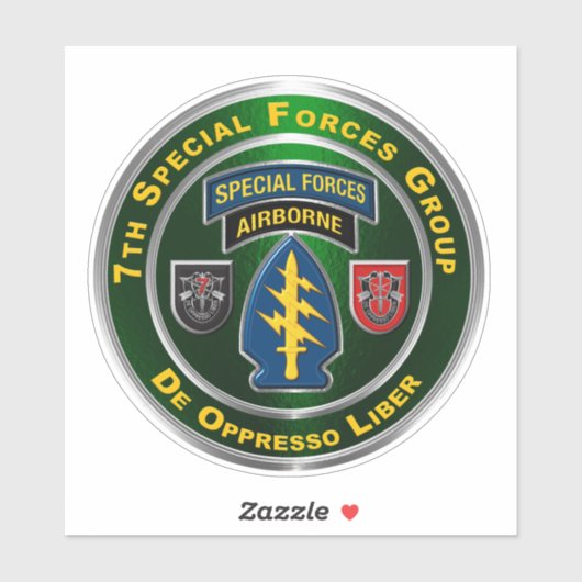 7. Gruppe der Spezialeinheiten Im Flugzeug Aufkleber (Blatt)