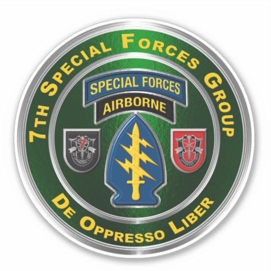 7. Gruppe der Spezialeinheiten Im Flugzeug Aufkleber (Vorderseite)