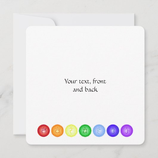 7 Hauptprüfkörper in einem Kreis Einladung (Vorderseite)