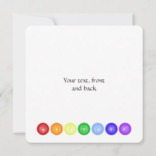 7 Hauptprüfkörper in einem Kreis Einladung