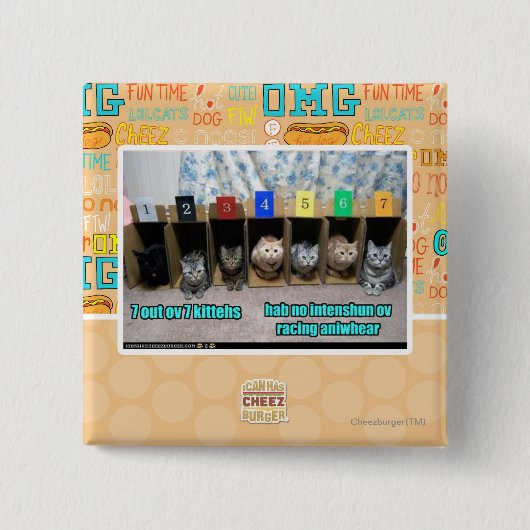 7 heraus ov 7 kittehs button (Vorderseite)