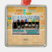 7 heraus ov 7 kittehs silbernes ornament (Vorne)